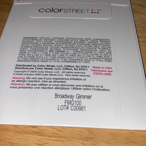 “Broadway Glimmer” Color Street, 100% Nail Polish Strips - Picture 5 of 5